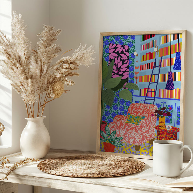 9933x14043 Din 65 My Own Space To  Read.png - Stretched Canvas, Poster or Fine Art Print I Heart Wall Art