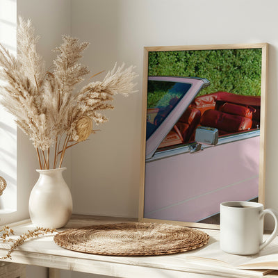 Pink Cadillac - Stretched Canvas, Poster or Fine Art Print I Heart Wall Art