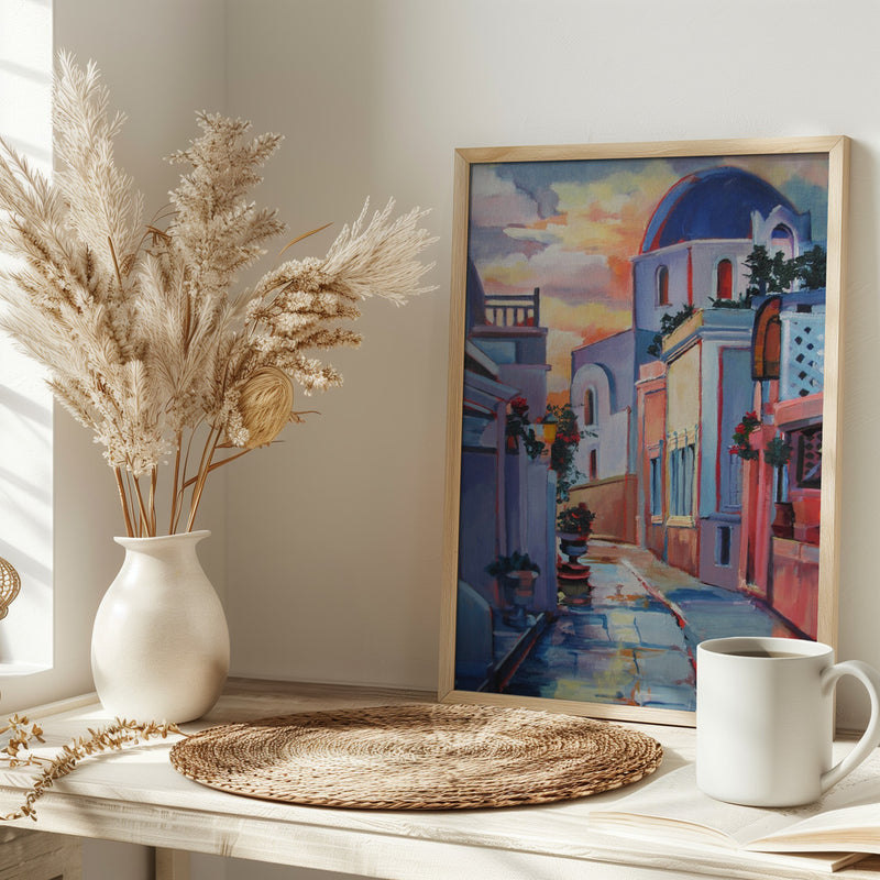 Greek Church - Stretched Canvas, Poster or Fine Art Print I Heart Wall Art