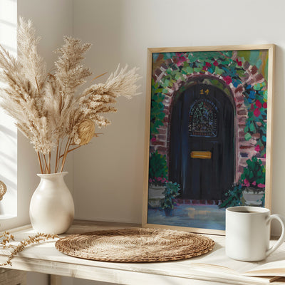 Black Door - Stretched Canvas, Poster or Fine Art Print I Heart Wall Art