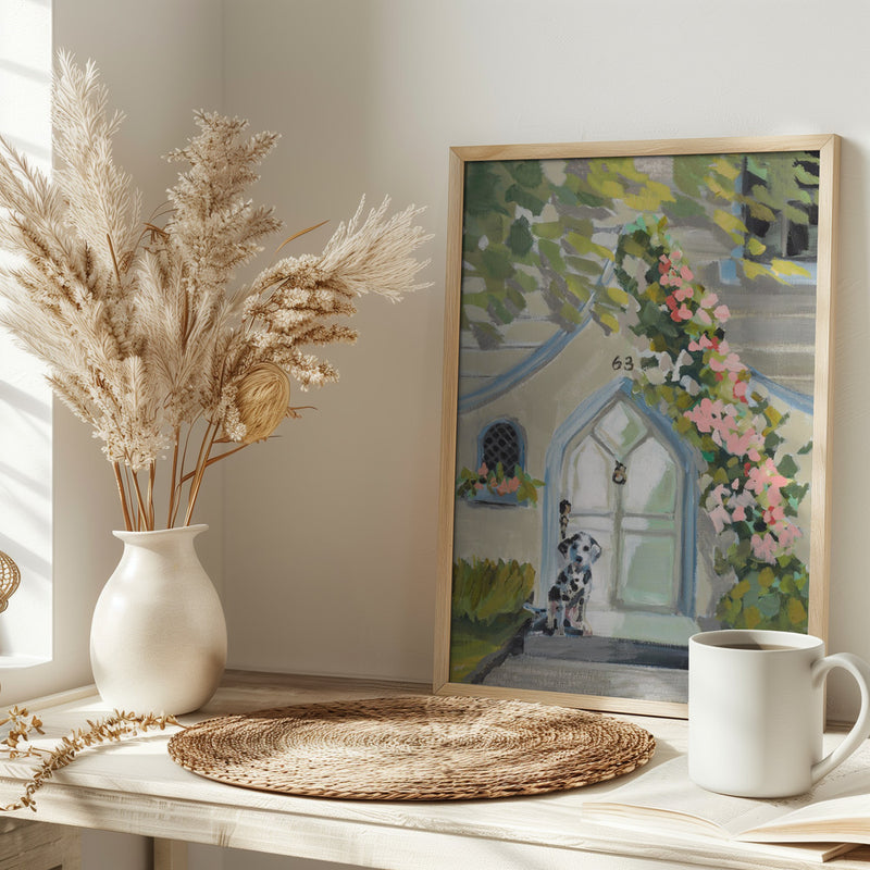 White Door - Stretched Canvas, Poster or Fine Art Print I Heart Wall Art