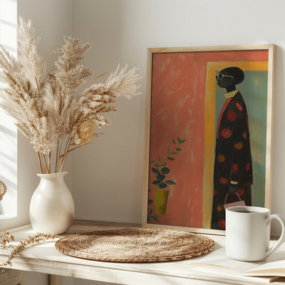 Portrait of a Woman - Stretched Canvas, Poster or Fine Art Print I Heart Wall Art