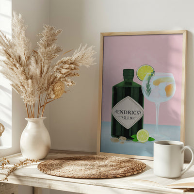 Gin Tonic - Stretched Canvas, Poster or Fine Art Print I Heart Wall Art