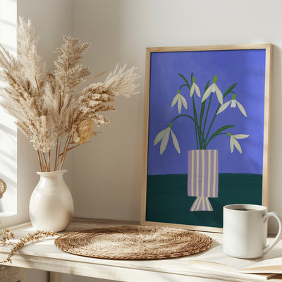Snowdrops - Stretched Canvas, Poster or Fine Art Print I Heart Wall Art