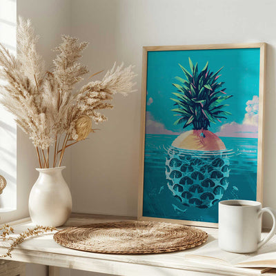 Stranded On Pineapple Island - Stretched Canvas, Poster or Fine Art Print