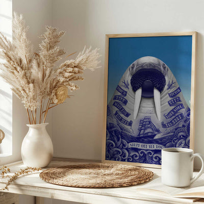 Salty Old Sea Dog - Stretched Canvas, Poster or Fine Art Print