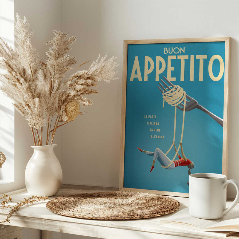 Buon Appetito - Stretched Canvas, Poster or Fine Art Print