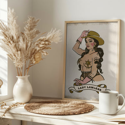 Lady Lawless - Stretched Canvas, Poster or Fine Art Print I Heart Wall Art