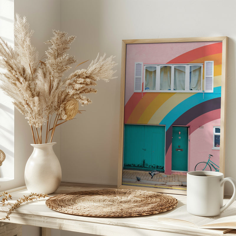 Groovy House - Stretched Canvas, Poster or Fine Art Print I Heart Wall Art