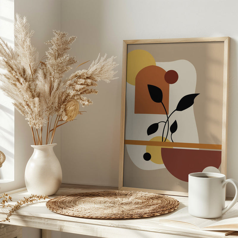 Geometric Modern Art - Stretched Canvas, Poster or Fine Art Print I Heart Wall Art