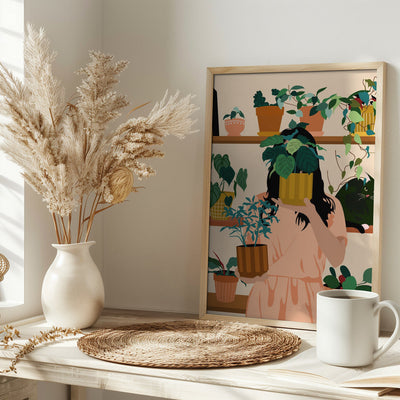 Potted Oasis - Stretched Canvas, Poster or Fine Art Print I Heart Wall Art