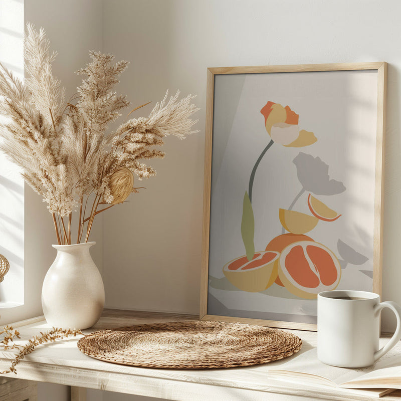 Monochrome Elegance - Stretched Canvas, Poster or Fine Art Print I Heart Wall Art