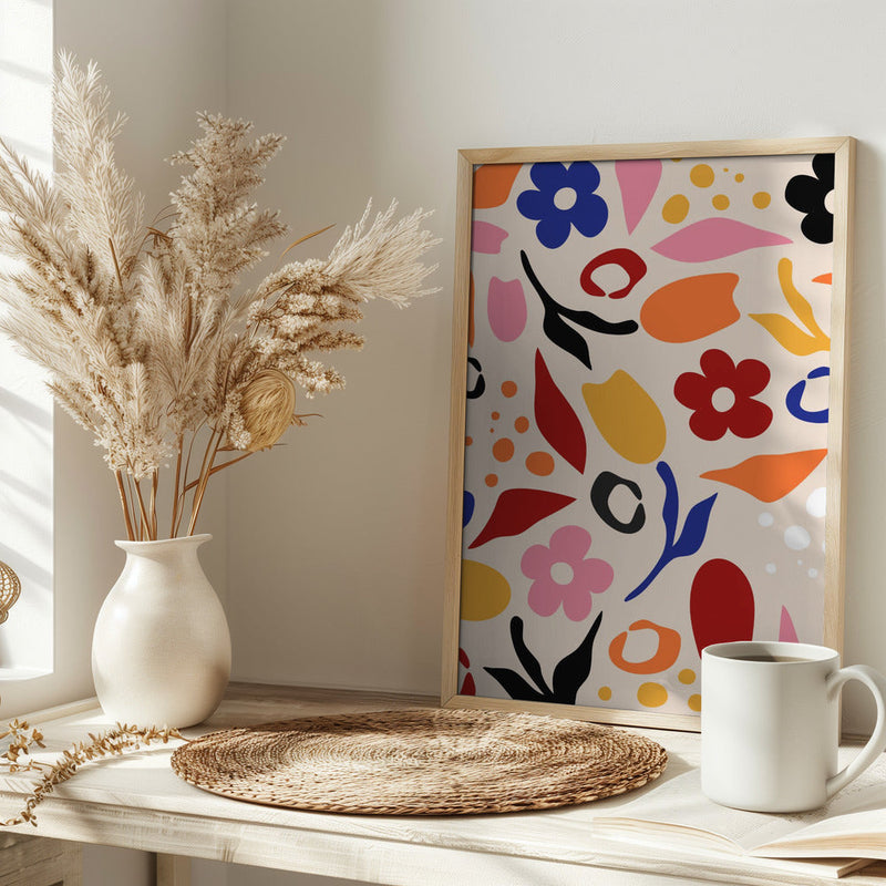 Swaying Petals - Stretched Canvas, Poster or Fine Art Print I Heart Wall Art