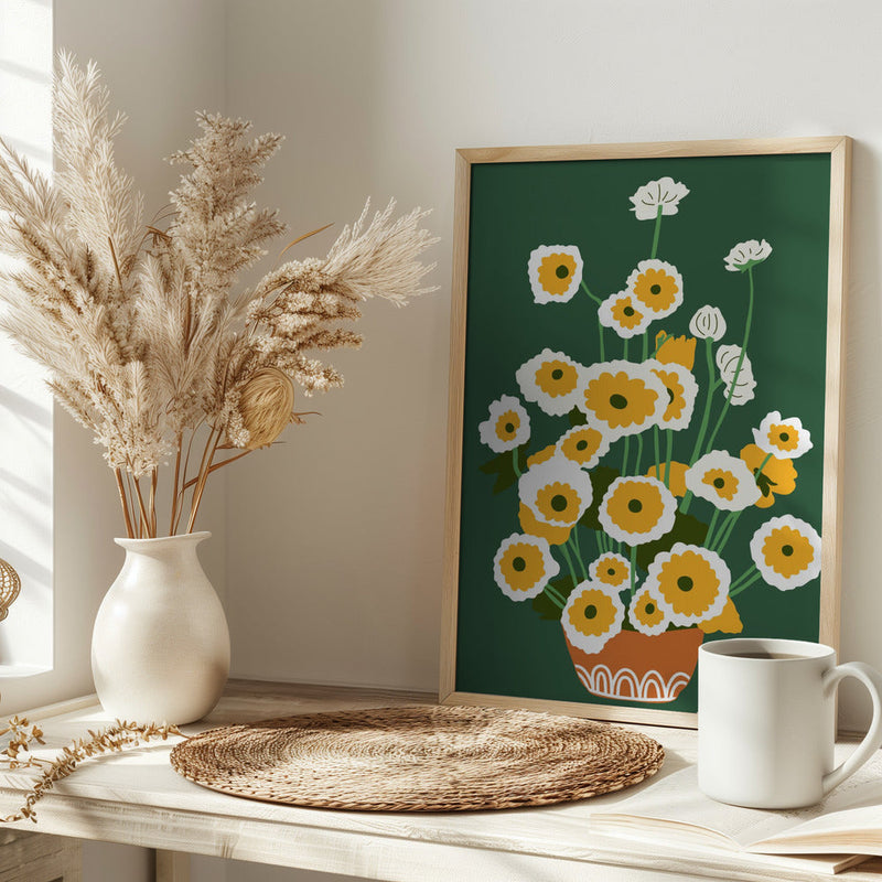 Brown Pot - Stretched Canvas, Poster or Fine Art Print I Heart Wall Art