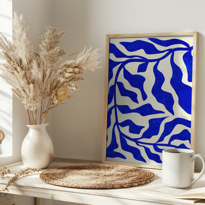 Indigo Elegance - Stretched Canvas, Poster or Fine Art Print I Heart Wall Art