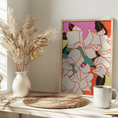 Pink Bougainvillea Essence - Stretched Canvas, Poster or Fine Art Print I Heart Wall Art