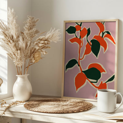 Leafy Abstraction - Stretched Canvas, Poster or Fine Art Print I Heart Wall Art