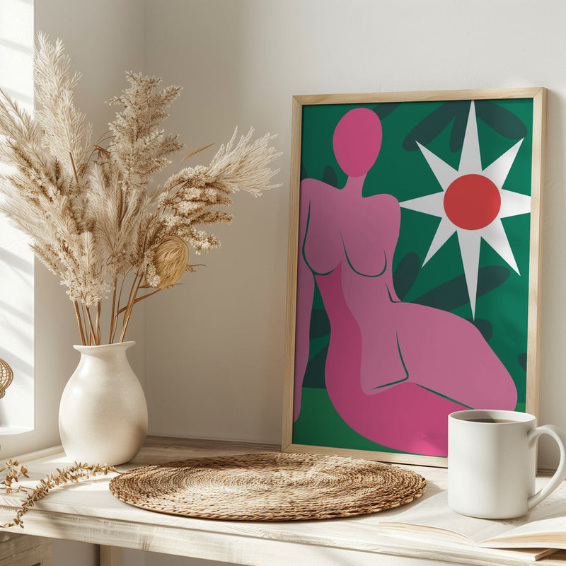 Pink Reverie - Stretched Canvas, Poster or Fine Art Print I Heart Wall Art