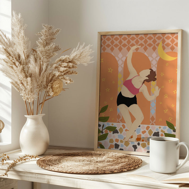 Moonlit Dance - Stretched Canvas, Poster or Fine Art Print I Heart Wall Art