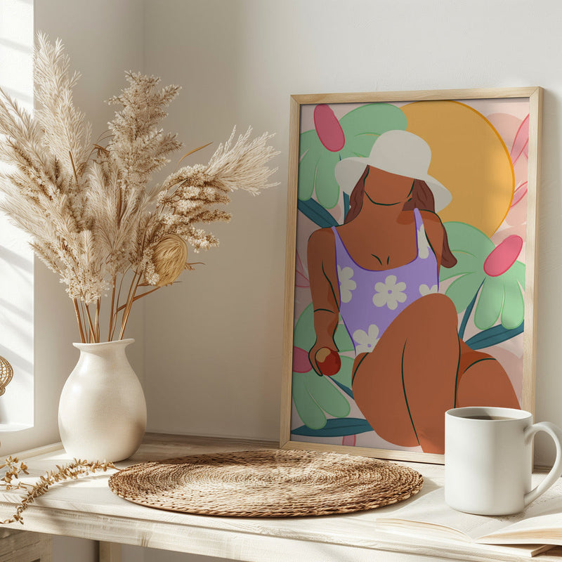 Flower Fields and Sunshine - Stretched Canvas, Poster or Fine Art Print I Heart Wall Art