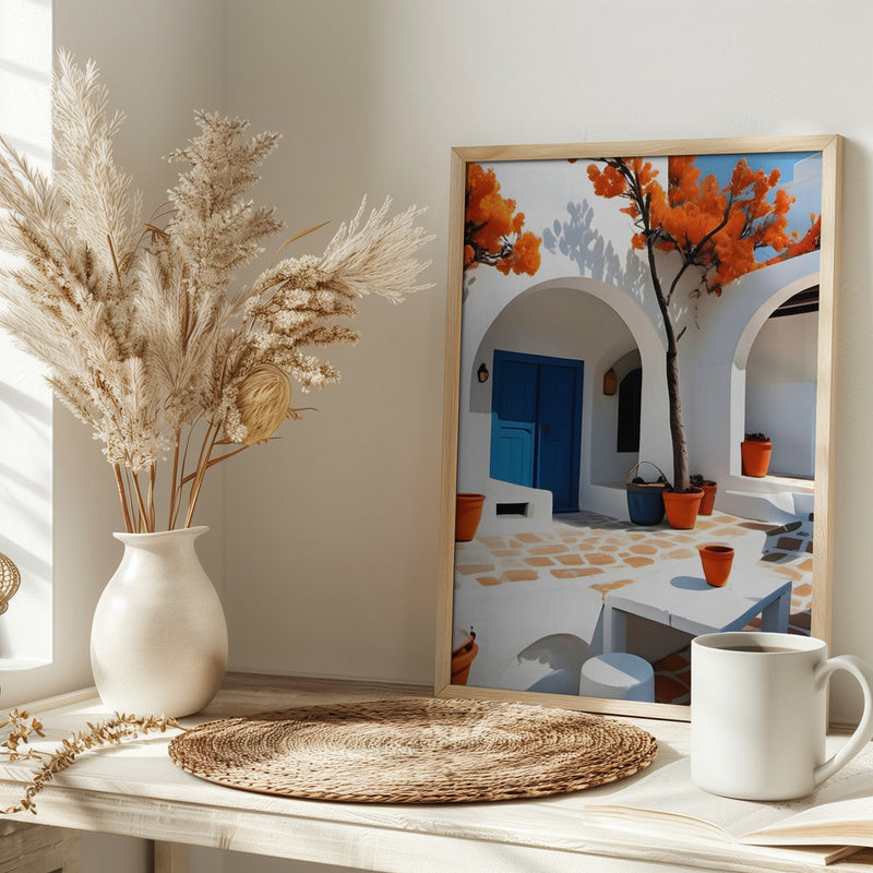 Terracotta Dreams In Greece - Stretched Canvas, Poster or Fine Art Print I Heart Wall Art