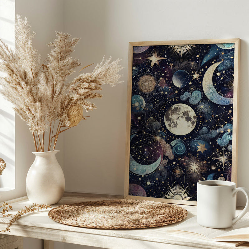 Lunar Magic - Stretched Canvas, Poster or Fine Art Print I Heart Wall Art