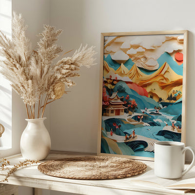 Nature In Layers - Stretched Canvas, Poster or Fine Art Print I Heart Wall Art