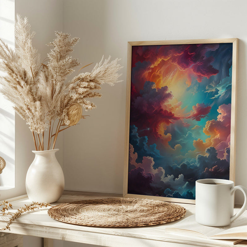Aurora In the Clouds - Stretched Canvas, Poster or Fine Art Print I Heart Wall Art