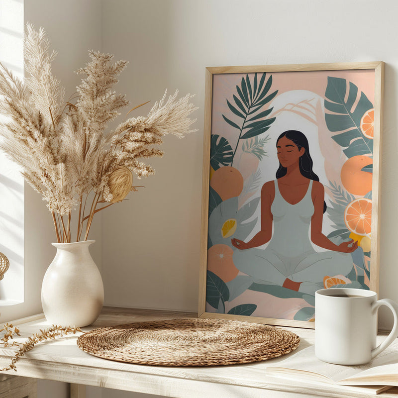 Citrus Meditation - Stretched Canvas, Poster or Fine Art Print I Heart Wall Art