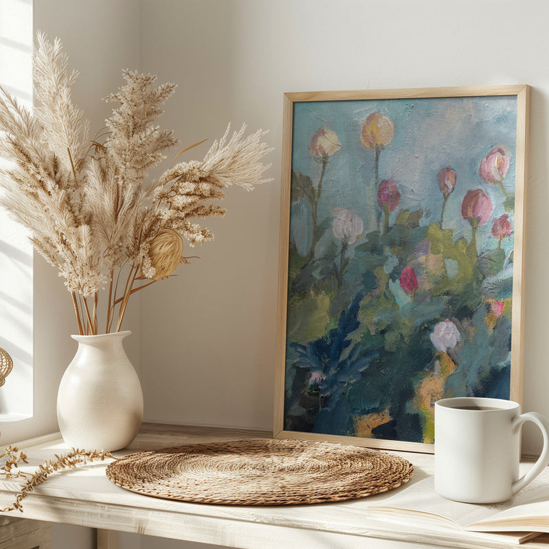 Impressionistic Blooms - Stretched Canvas, Poster or Fine Art Print I Heart Wall Art