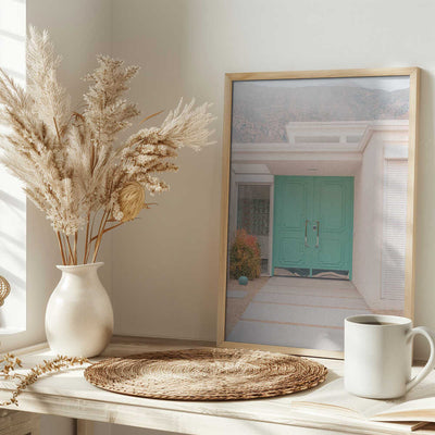 Turquoise Entryway - Stretched Canvas, Poster or Fine Art Print I Heart Wall Art