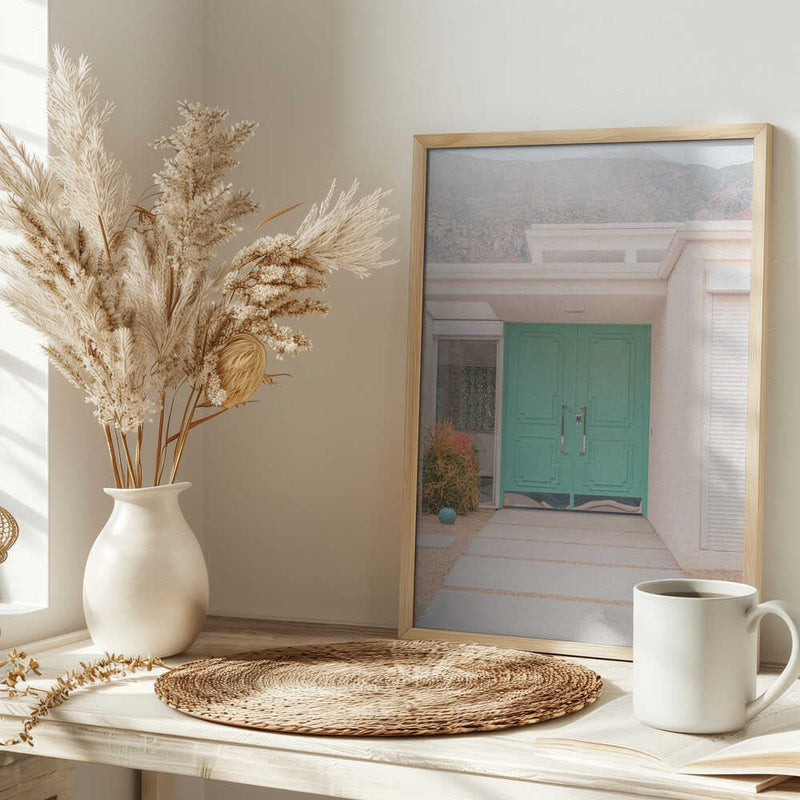 Turquoise Entryway - Stretched Canvas, Poster or Fine Art Print I Heart Wall Art