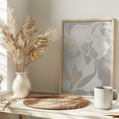 Whispers in White - Stretched Canvas, Poster or Fine Art Print I Heart Wall Art