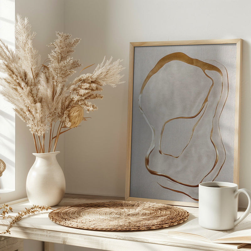 Golden Whispers - Stretched Canvas, Poster or Fine Art Print I Heart Wall Art