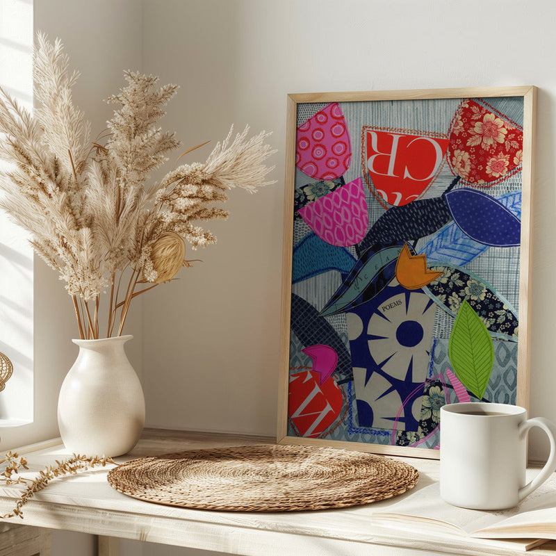 Vibrant Petals - Stretched Canvas, Poster or Fine Art Print I Heart Wall Art