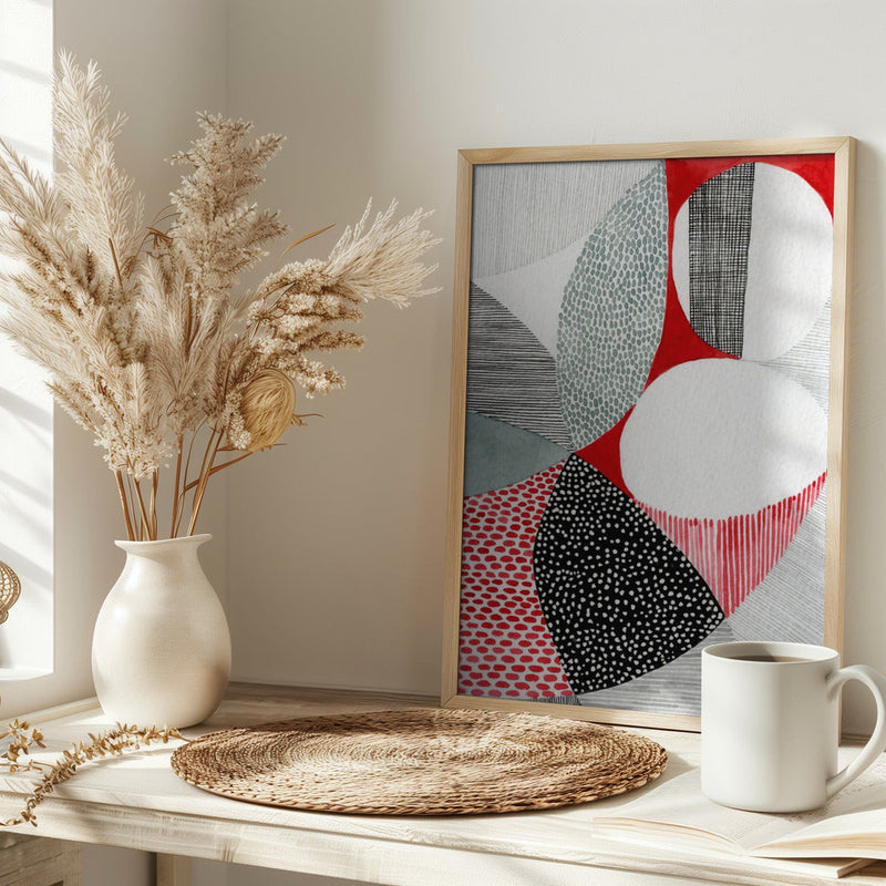 Geometric Patterns And Vivid Colors - Stretched Canvas, Poster or Fine Art Print I Heart Wall Art