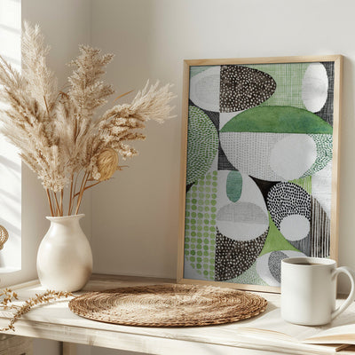 Geometric Shapes With Patterns - Stretched Canvas, Poster or Fine Art Print I Heart Wall Art