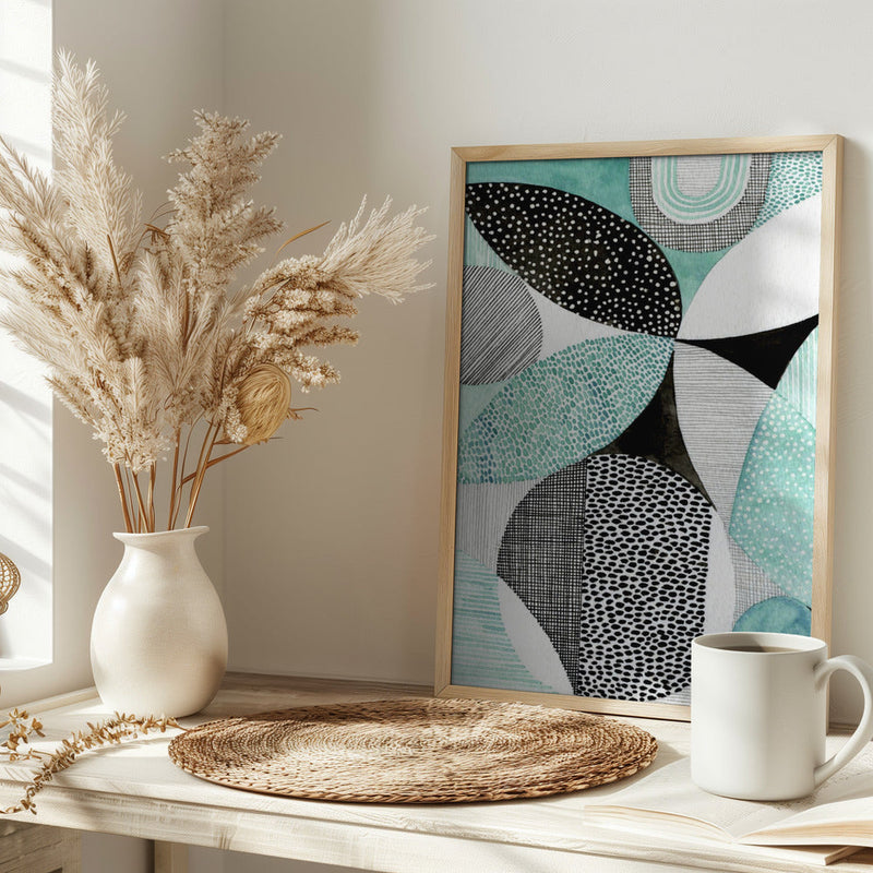 Geometric Shapes And Intricate Patterns - Stretched Canvas, Poster or Fine Art Print I Heart Wall Art