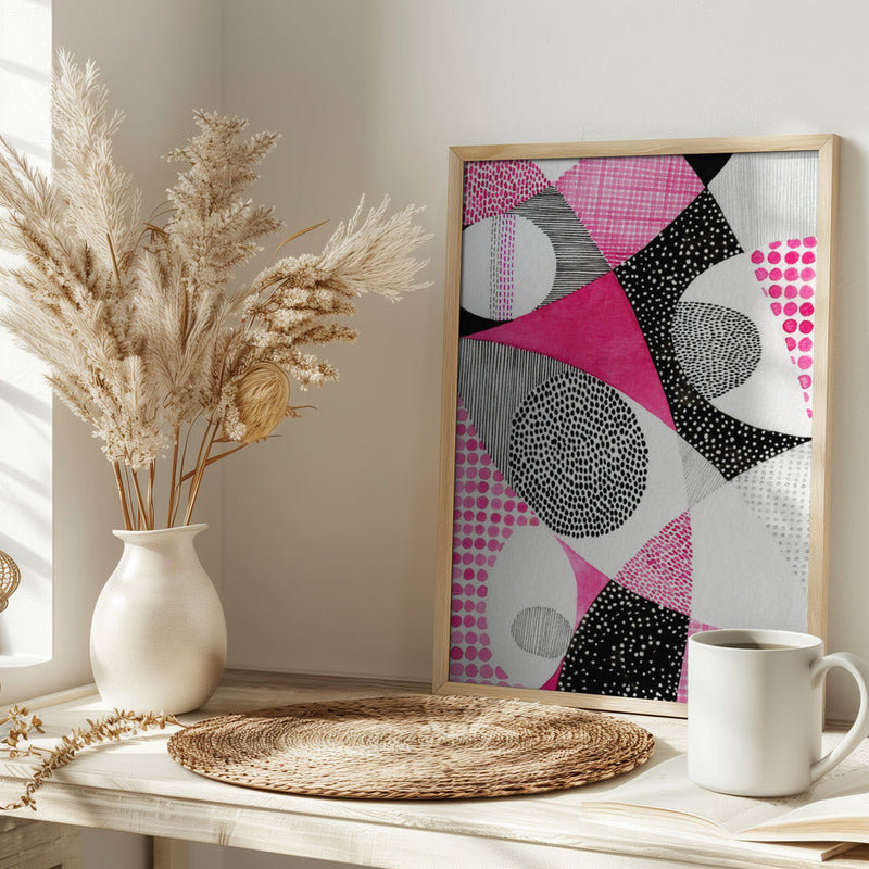 Colorful Geometric Patterns - Stretched Canvas, Poster or Fine Art Print I Heart Wall Art