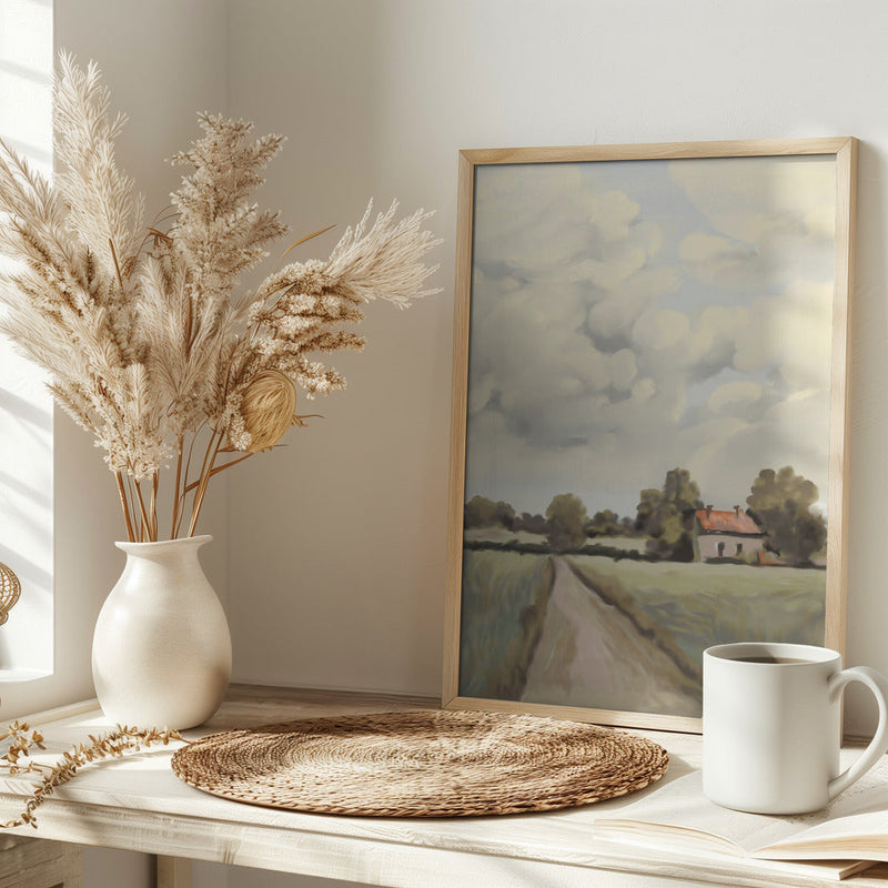 Tranquil Countryside - Stretched Canvas, Poster or Fine Art Print I Heart Wall Art