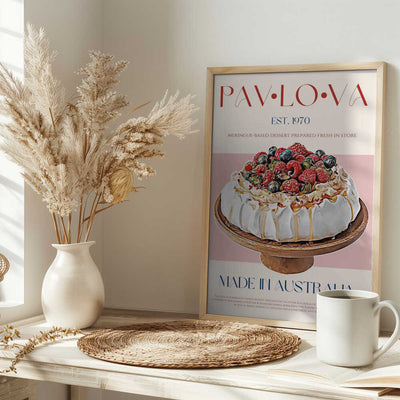 Berry Pavlova Delight - Stretched Canvas, Poster or Fine Art Print