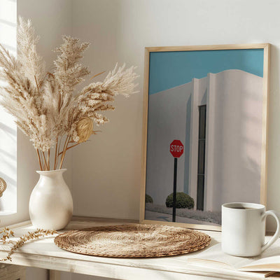 Stopped for the view - Stretched Canvas, Poster or Fine Art Print I Heart Wall Art