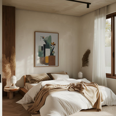 Geometric Vases - Stretched Canvas, Poster or Fine Art Print I Heart Wall Art