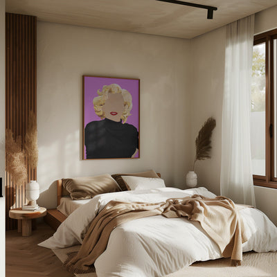 Faceless Marilyn Monroe Modern Art - Stretched Canvas, Poster or Fine Art Print I Heart Wall Art
