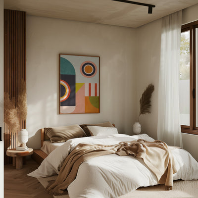 Playing Around Shapes 2 - Stretched Canvas, Poster or Fine Art Print I Heart Wall Art