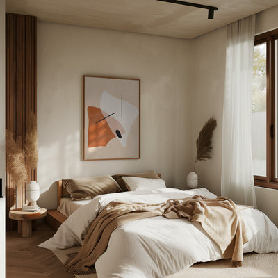 Geometric Shapes In Earthy Tones - Stretched Canvas, Poster or Fine Art Print I Heart Wall Art