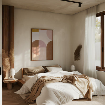 Earthy Geometrics - Stretched Canvas, Poster or Fine Art Print I Heart Wall Art