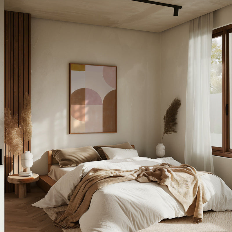 Earthy Geometrics - Stretched Canvas, Poster or Fine Art Print I Heart Wall Art