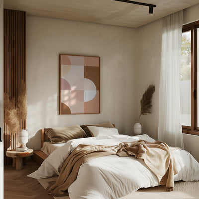 Overlapping Circles And Squares - Stretched Canvas, Poster or Fine Art Print I Heart Wall Art