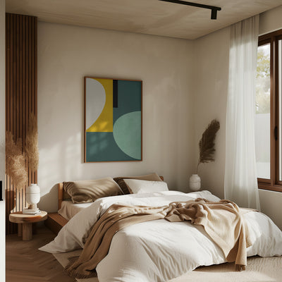 Rainbow Plus Shapes1 - Stretched Canvas, Poster or Fine Art Print I Heart Wall Art